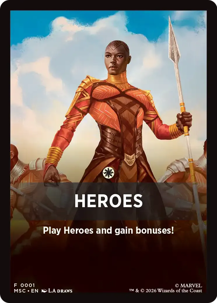 Heroes — Marvel Super Heroes Jumpstart Front Cards — Magic: The Gathering