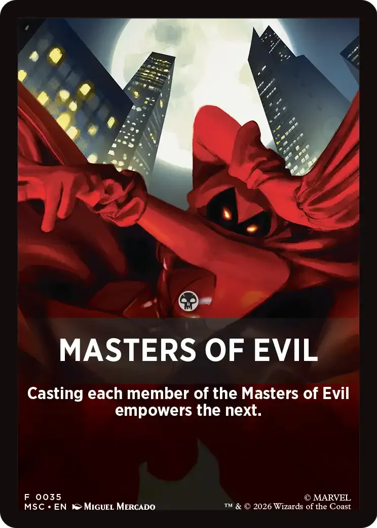 Masters of Evil — Marvel Super Heroes Jumpstart Front Cards — Magic: The Gathering
