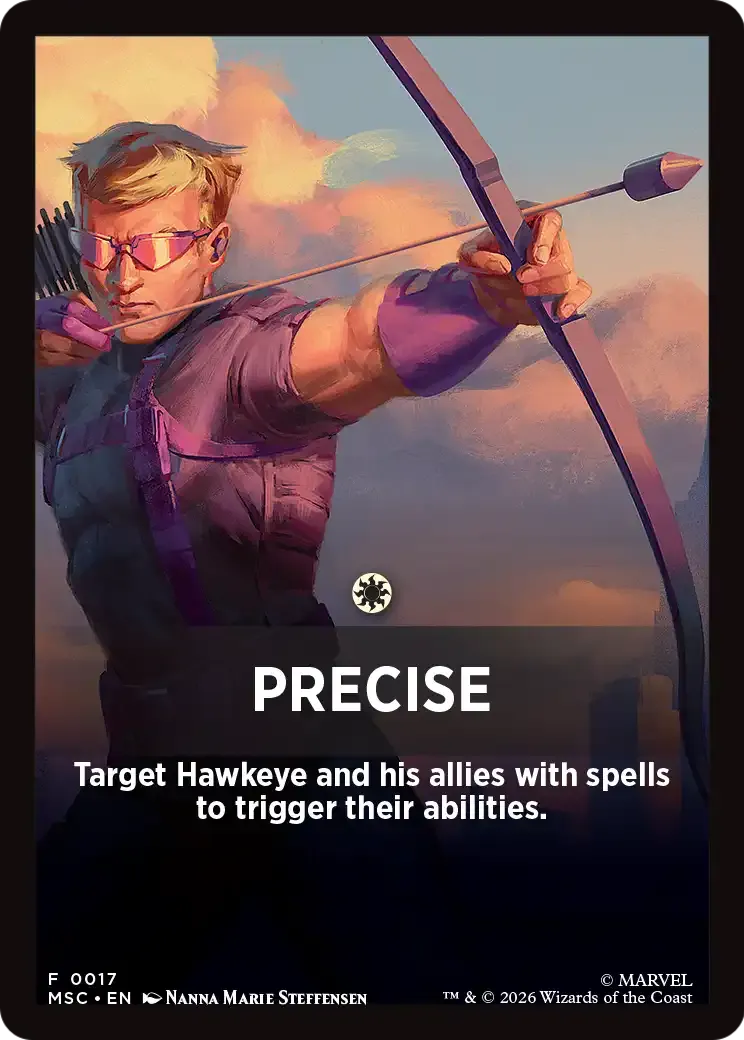 Precise — Marvel Super Heroes Jumpstart Front Cards — Magic: The Gathering