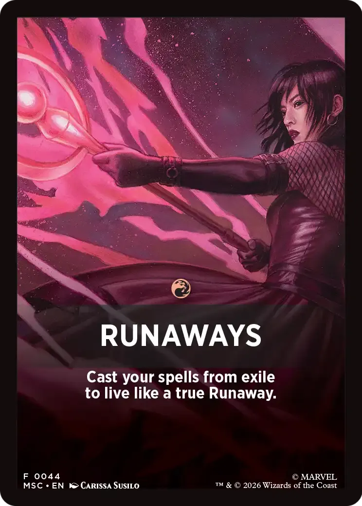 Runaways — Marvel Super Heroes Jumpstart Front Cards — Magic: The Gathering