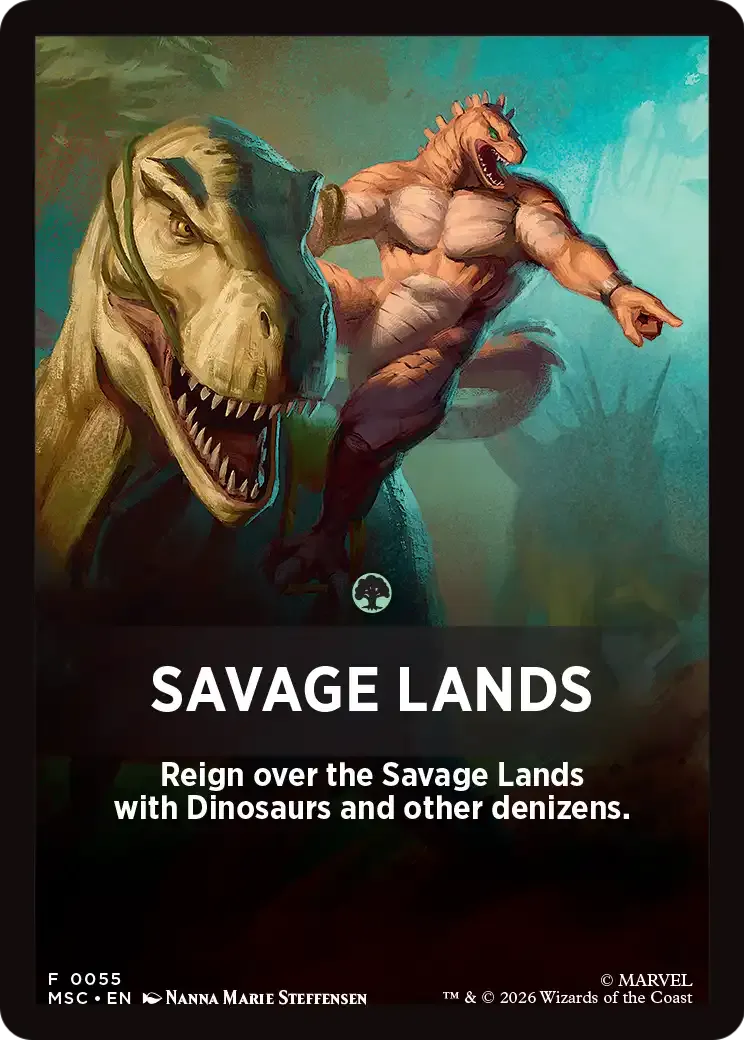 Savage Lands — Marvel Super Heroes Jumpstart Front Cards — Magic: The Gathering