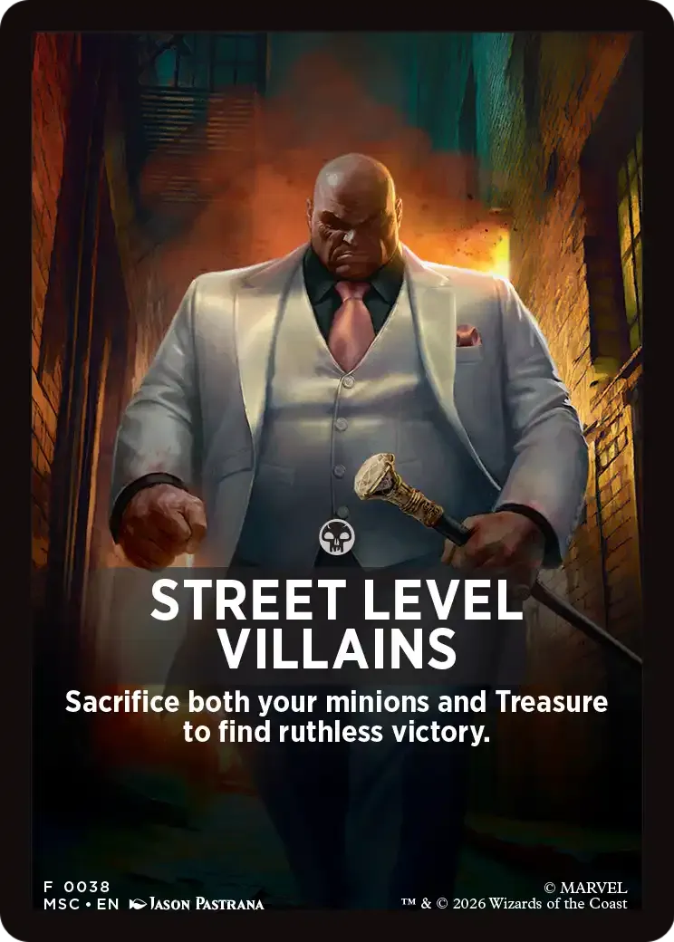 Street Level Villains — Marvel Super Heroes Jumpstart Front Cards — Magic: The Gathering