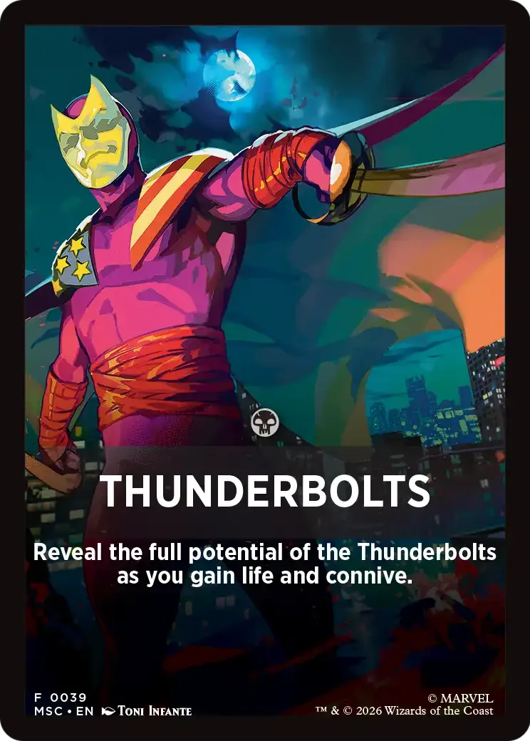 Thunderbolts — Marvel Super Heroes Jumpstart Front Cards — Magic: The Gathering