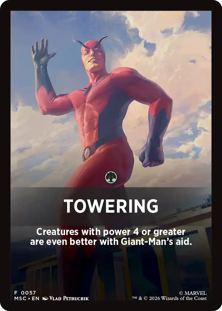 Towering — Marvel Super Heroes Jumpstart Front Cards — Magic: The Gathering