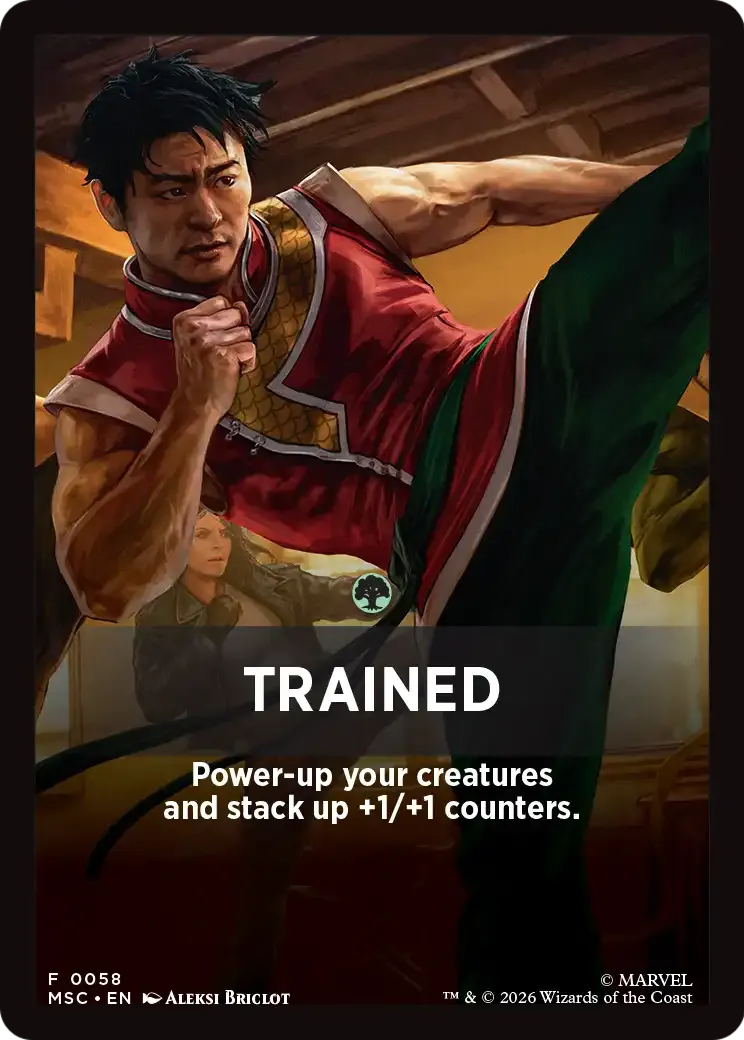 Trained — Marvel Super Heroes Jumpstart Front Cards — Magic: The Gathering