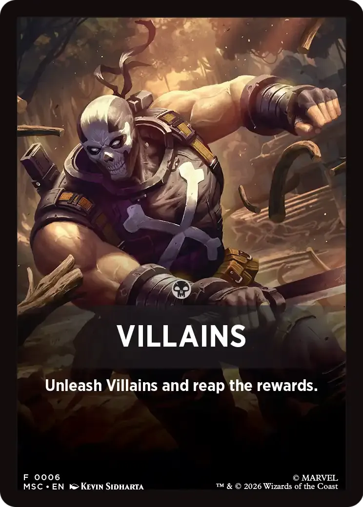 Villains — Marvel Super Heroes Jumpstart Front Cards — Magic: The Gathering