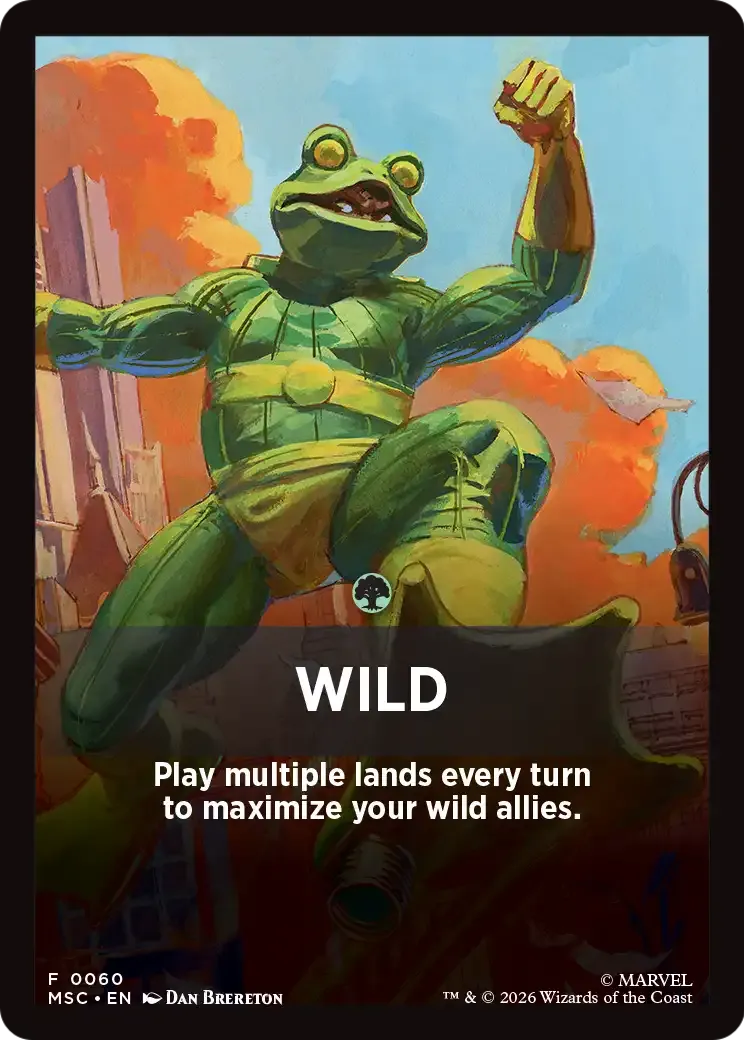 Wild — Marvel Super Heroes Jumpstart Front Cards — Magic: The Gathering