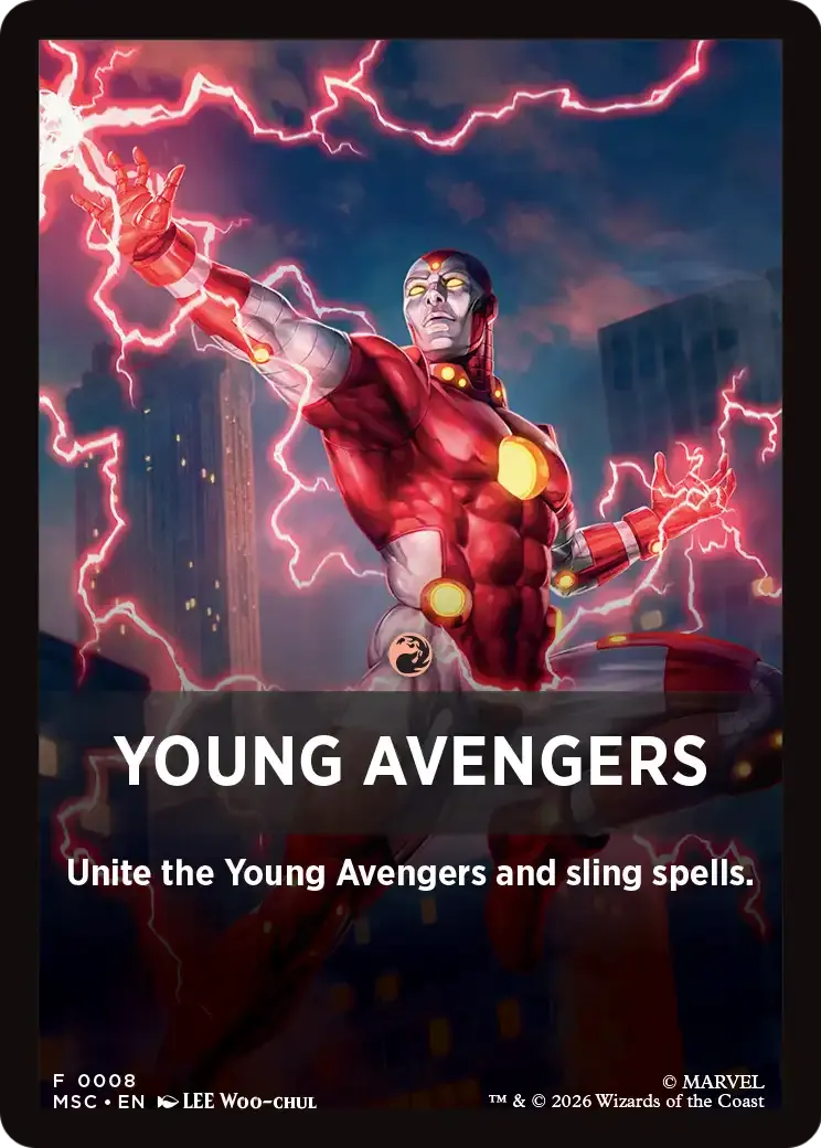 Young Avengers — Marvel Super Heroes Jumpstart Front Cards — Magic: The Gathering
