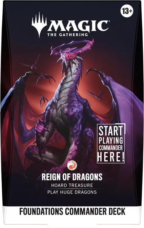 Foundations Commander Deck Reign of Dragons — Foundations Commander — Magic: The Gathering