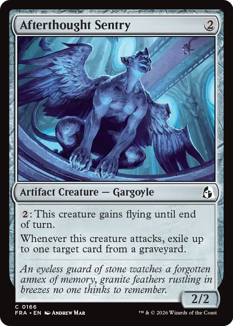 Afterthought Sentry — Reality Fracture — Magic: The Gathering