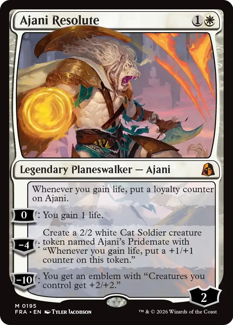Ajani Resolute — Reality Fracture — Magic: The Gathering