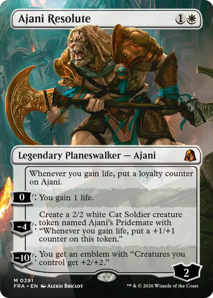 Ajani Resolute — Reality Fracture — Magic: The Gathering