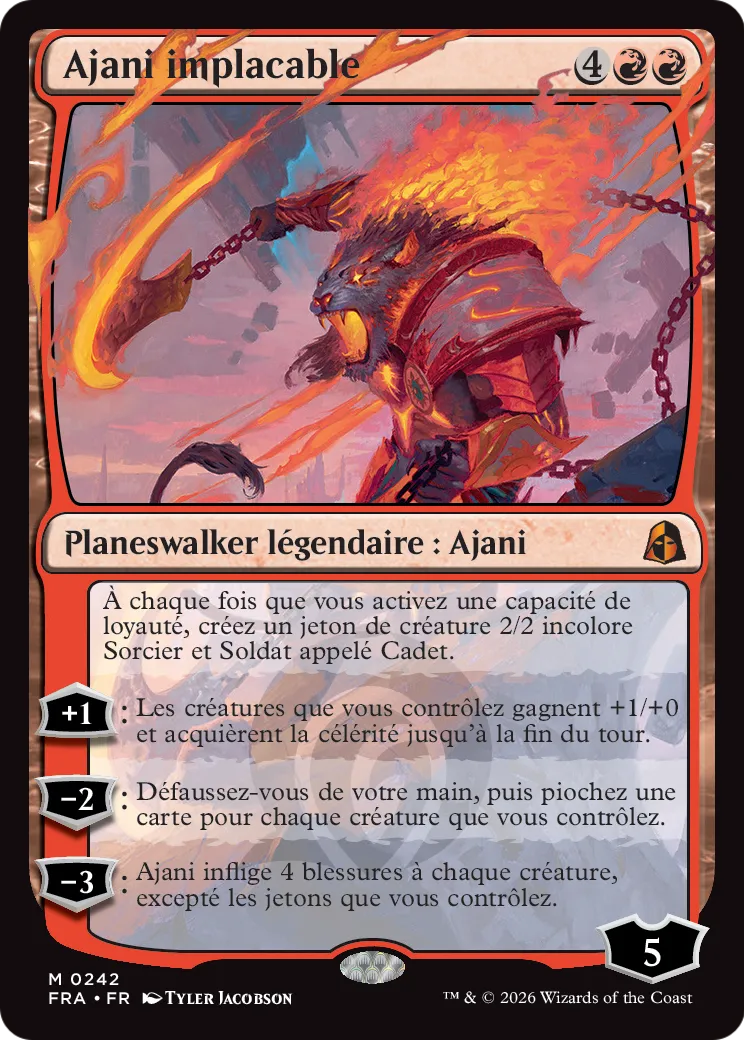 Ajani implacable from Reality Fracture - Magic: The Gathering