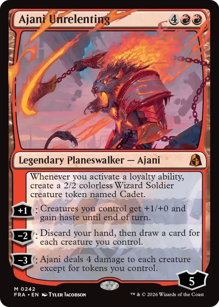 Ajani implacable — Reality Fracture — Magic: The Gathering