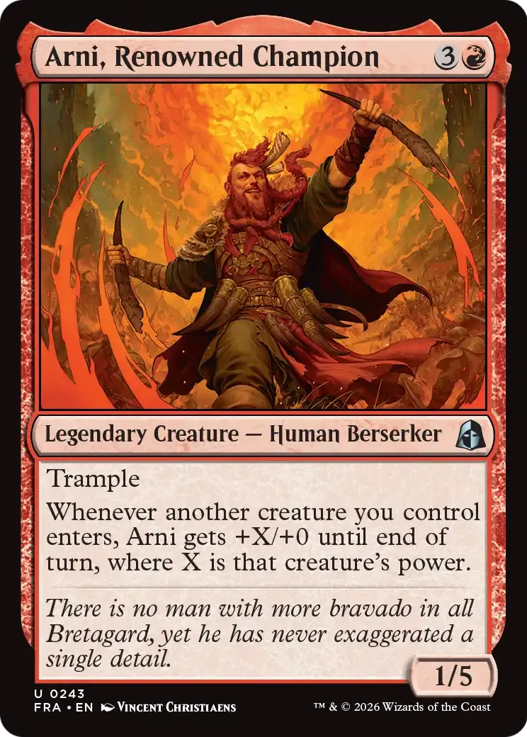 Arni, Renowned Champion — Reality Fracture — Magic: The Gathering
