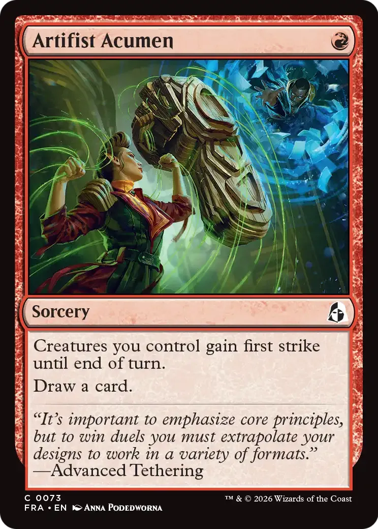 Artifist Acumen — Reality Fracture — Magic: The Gathering