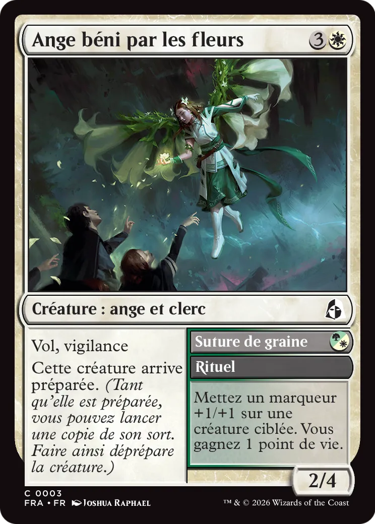 Ange béni par les fleurs // Seed Suture — Reality Fracture — Magic: The Gathering