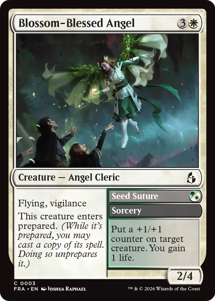 Ange béni par les fleurs // Seed Suture — Reality Fracture — Magic: The Gathering