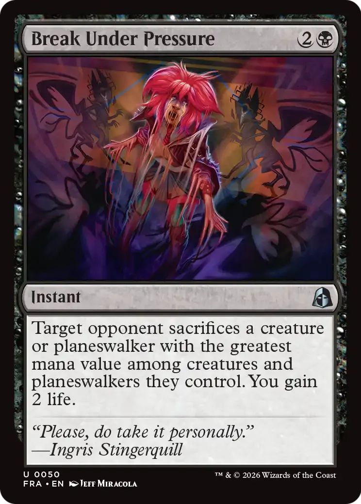 Plier sous la pression — Reality Fracture — Magic: The Gathering