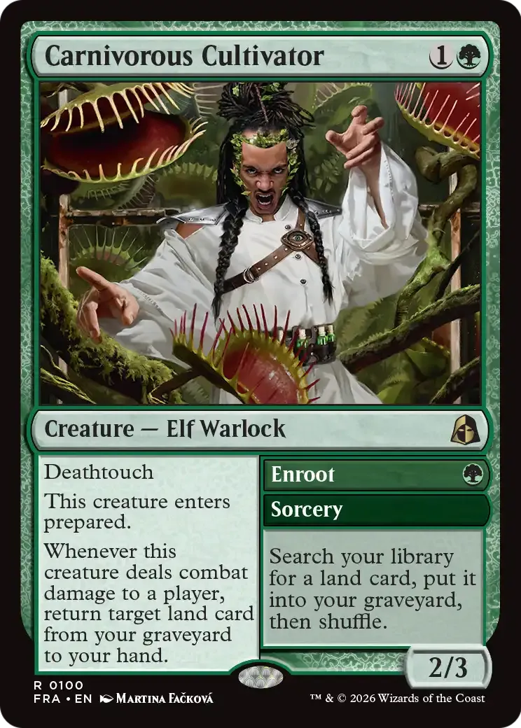Carnivorous Cultivator // Enroot — Reality Fracture — Magic: The Gathering
