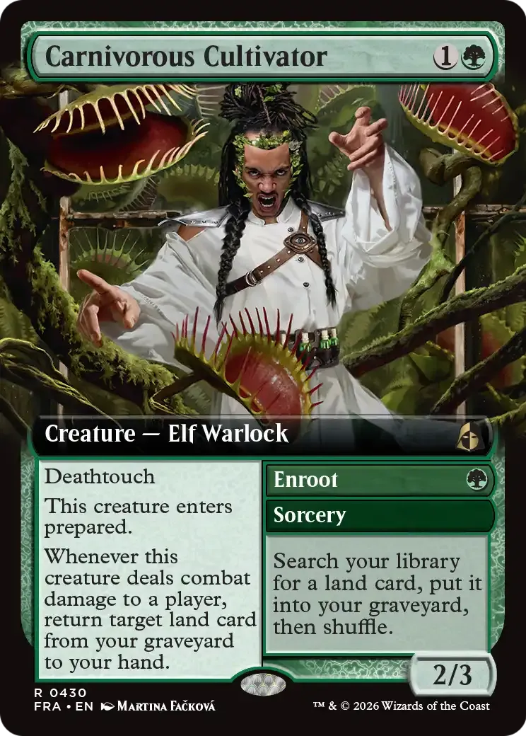 Carnivorous Cultivator // Enroot — Reality Fracture — Magic: The Gathering