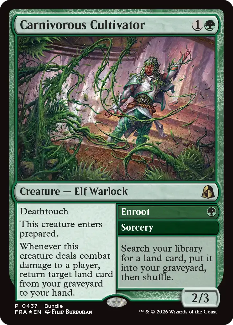 Carnivorous Cultivator // Enroot — Reality Fracture — Magic: The Gathering