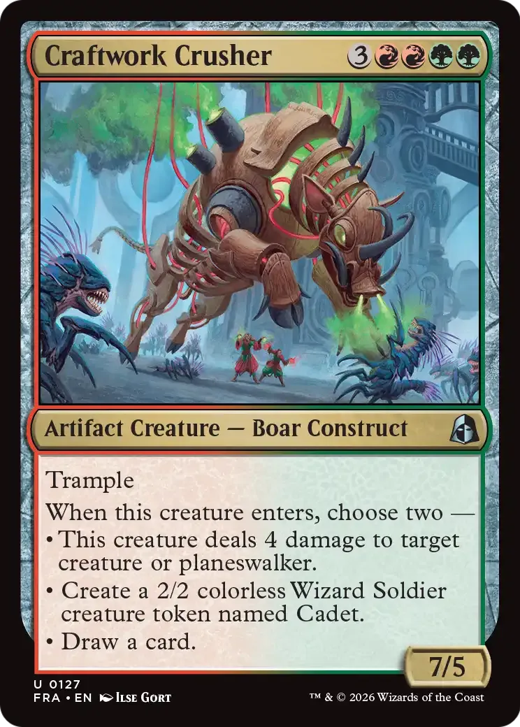 Craftwork Crusher — Reality Fracture — Magic: The Gathering