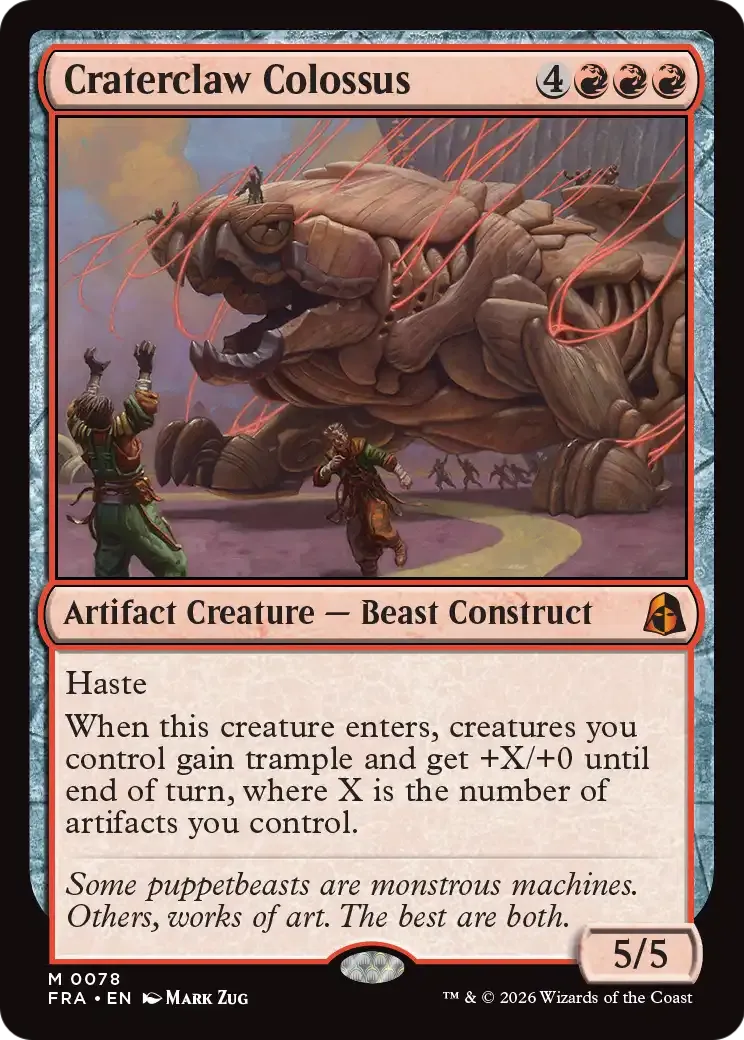 Craterclaw Colossus — Reality Fracture — Magic: The Gathering