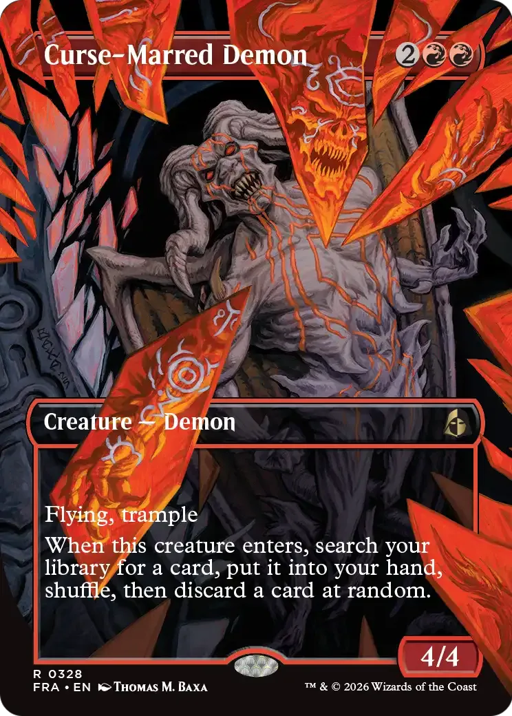 Curse-Marred Demon — Reality Fracture — Magic: The Gathering