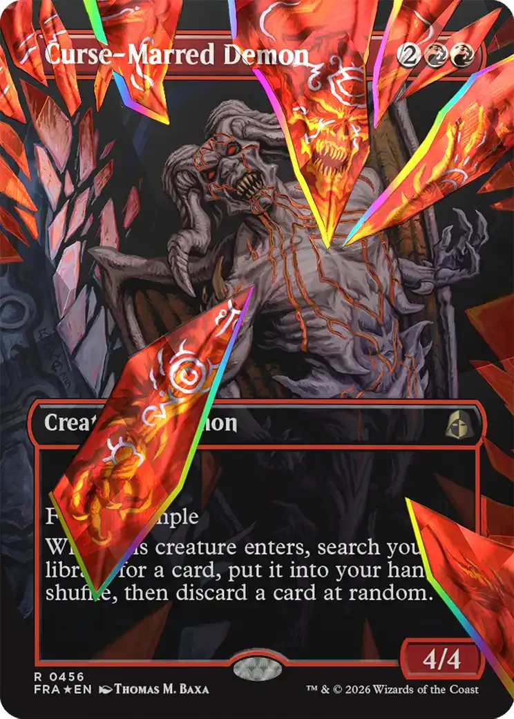 Curse-Marred Demon — Reality Fracture — Magic: The Gathering