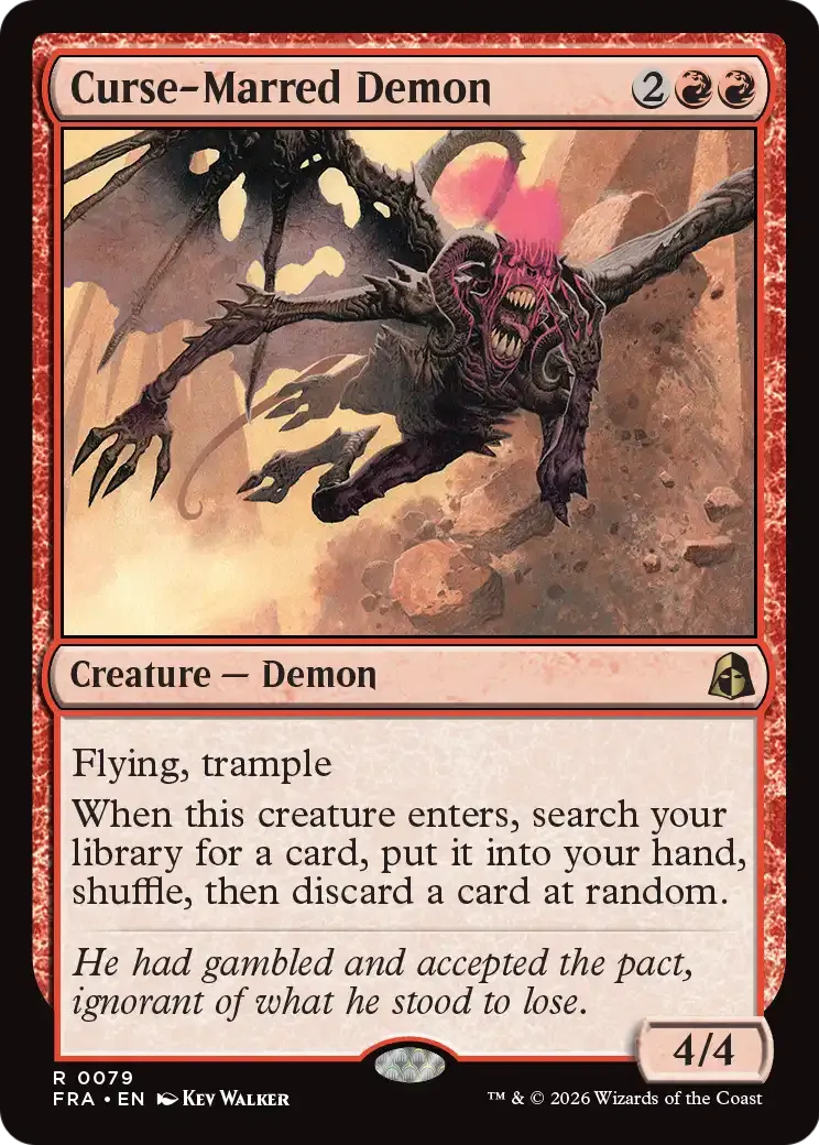 Curse-Marred Demon — Reality Fracture — Magic: The Gathering