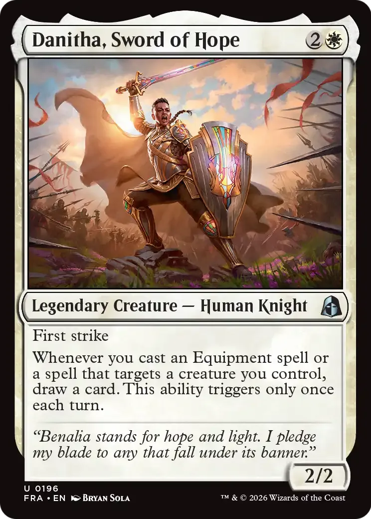 Danitha, épée d'espoir — Reality Fracture — Magic: The Gathering
