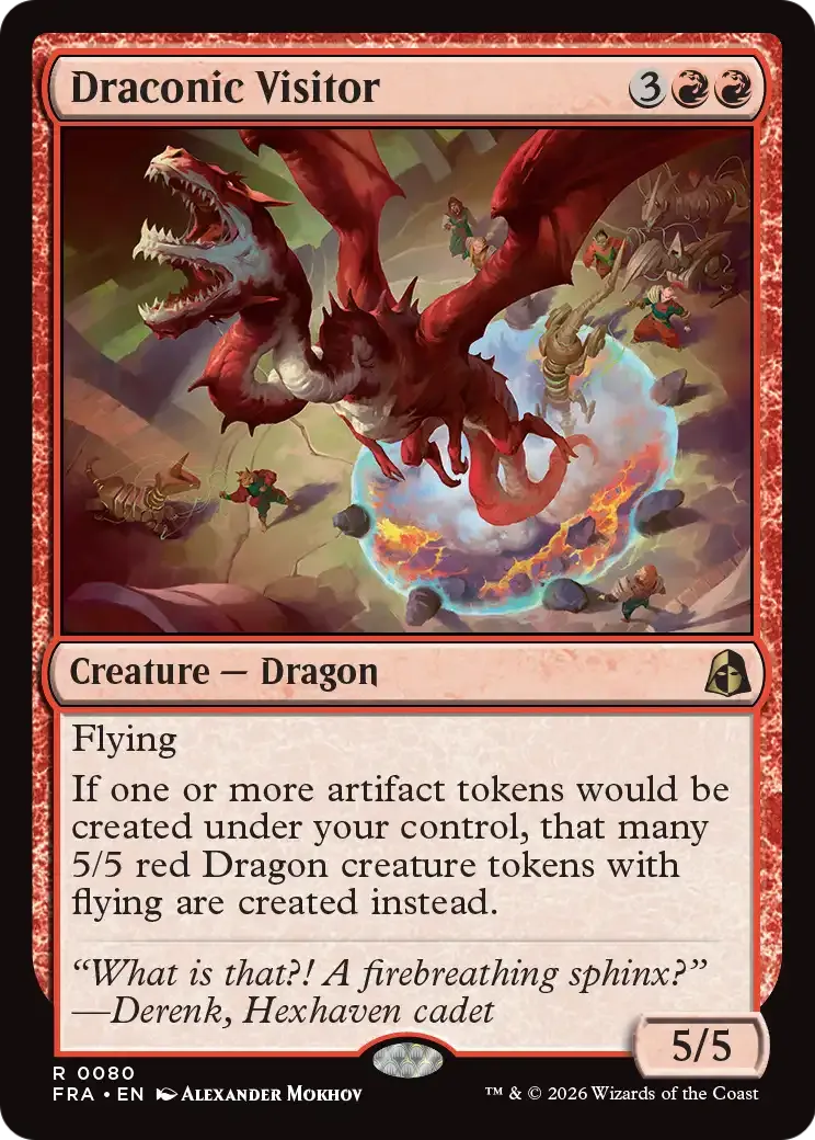 Draconic Visitor — Reality Fracture — Magic: The Gathering