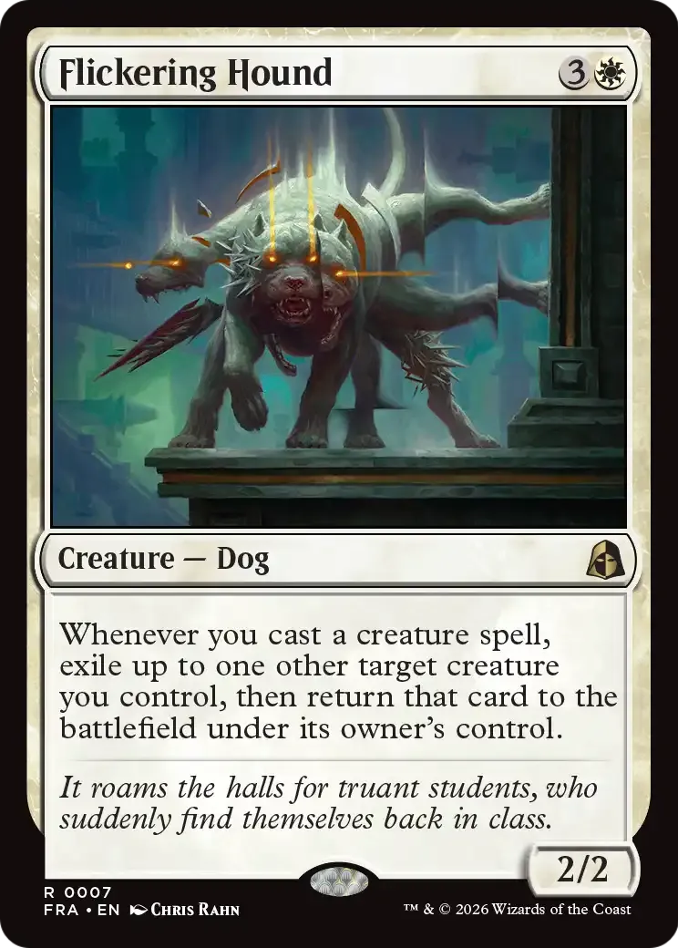 Flickering Hound — Reality Fracture — Magic: The Gathering