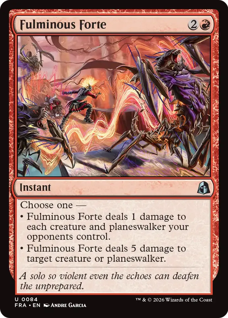 Fulminous Forte — Reality Fracture — Magic: The Gathering
