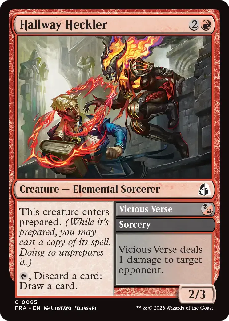 Hallway Heckler // Vicious Verse — Reality Fracture — Magic: The Gathering