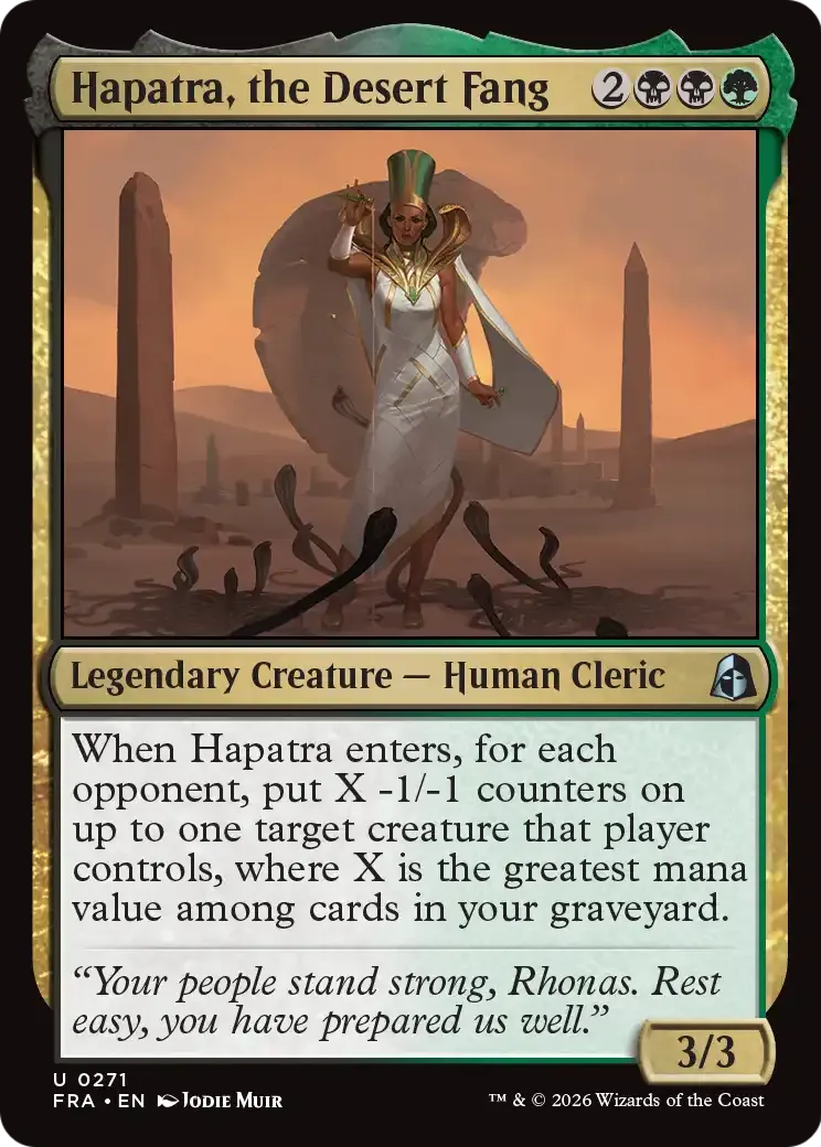 Hapatra, the Desert Fang — Reality Fracture — Magic: The Gathering