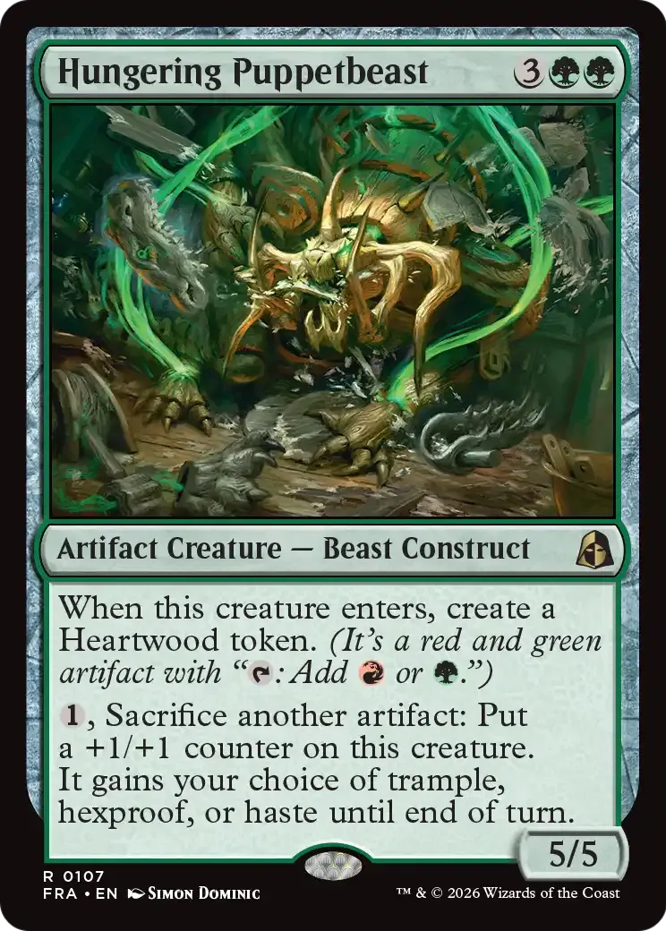Hungering Puppetbeast — Reality Fracture — Magic: The Gathering