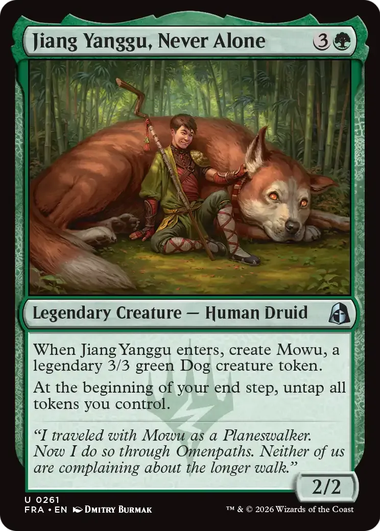 Jiang Yanggu, Never Alone — Reality Fracture — Magic: The Gathering