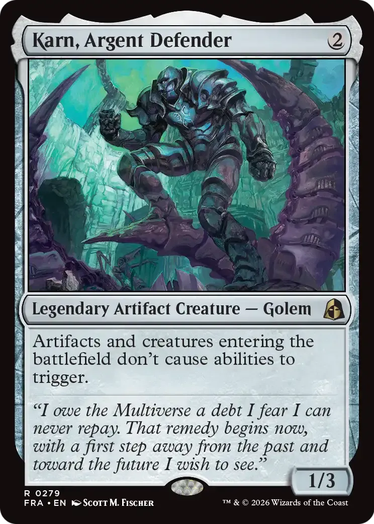 Karn, Argent Defender — Reality Fracture — Magic: The Gathering