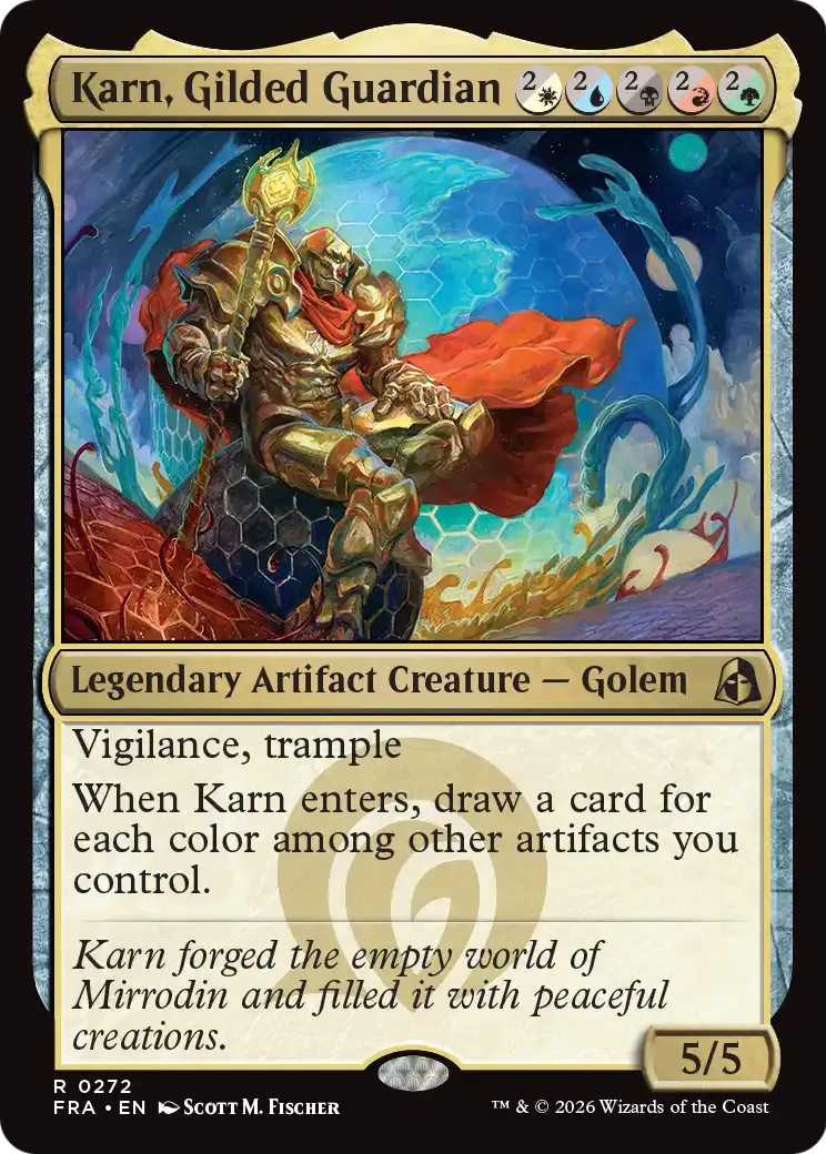 Karn, Gilded Guardian — Reality Fracture — Magic: The Gathering