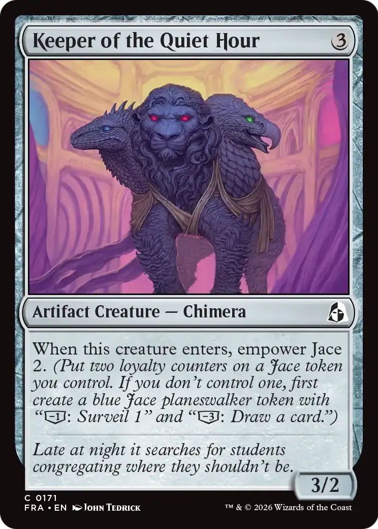 Gardien de l'Heure de silence — Reality Fracture — Magic: The Gathering