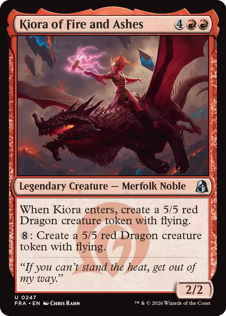 Kiora de feu et de cendres — Reality Fracture — Magic: The Gathering
