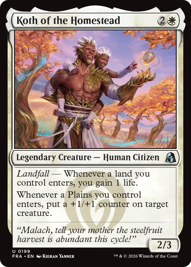 Koth of the Homestead — Reality Fracture — Magic: The Gathering