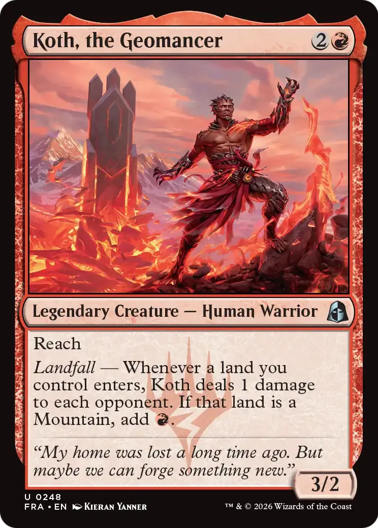 Koth, le géomancien — Reality Fracture — Magic: The Gathering