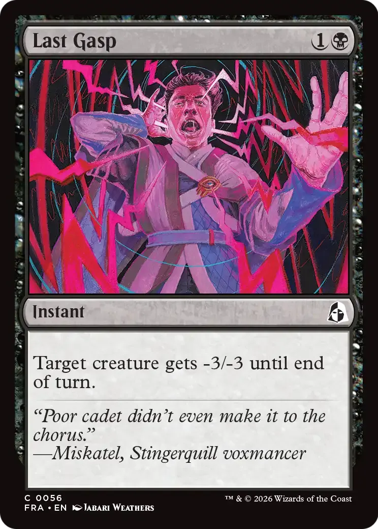 Last Gasp — Reality Fracture — Magic: The Gathering