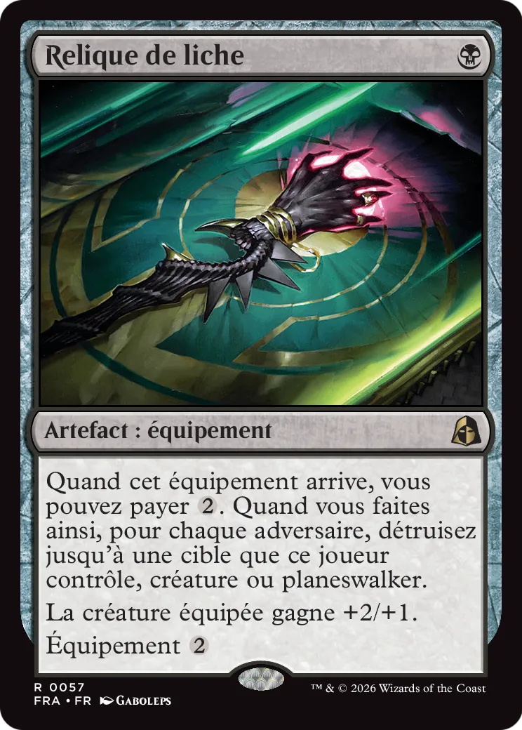 Relique de liche — Reality Fracture — Magic: The Gathering