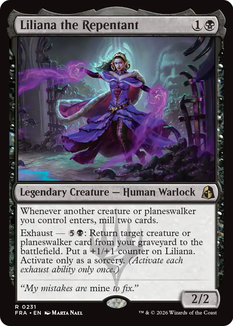 Liliana the Repentant — Reality Fracture — Magic: The Gathering