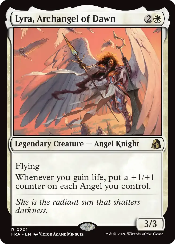 Lyra, Archangel of Dawn — Reality Fracture — Magic: The Gathering