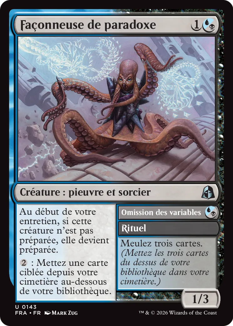 Façonneuse de paradoxe // Omit Variables — Reality Fracture — Magic: The Gathering